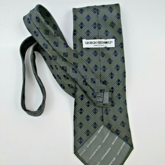 Giorgio Redalli Men's Tie 100% Silk Made in Italy - Picture 4 of 7